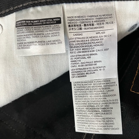 Original Levi’s 505 Regular Fit Men’s Black Jeans Brand New “NWOT” - Picture 11 of 16